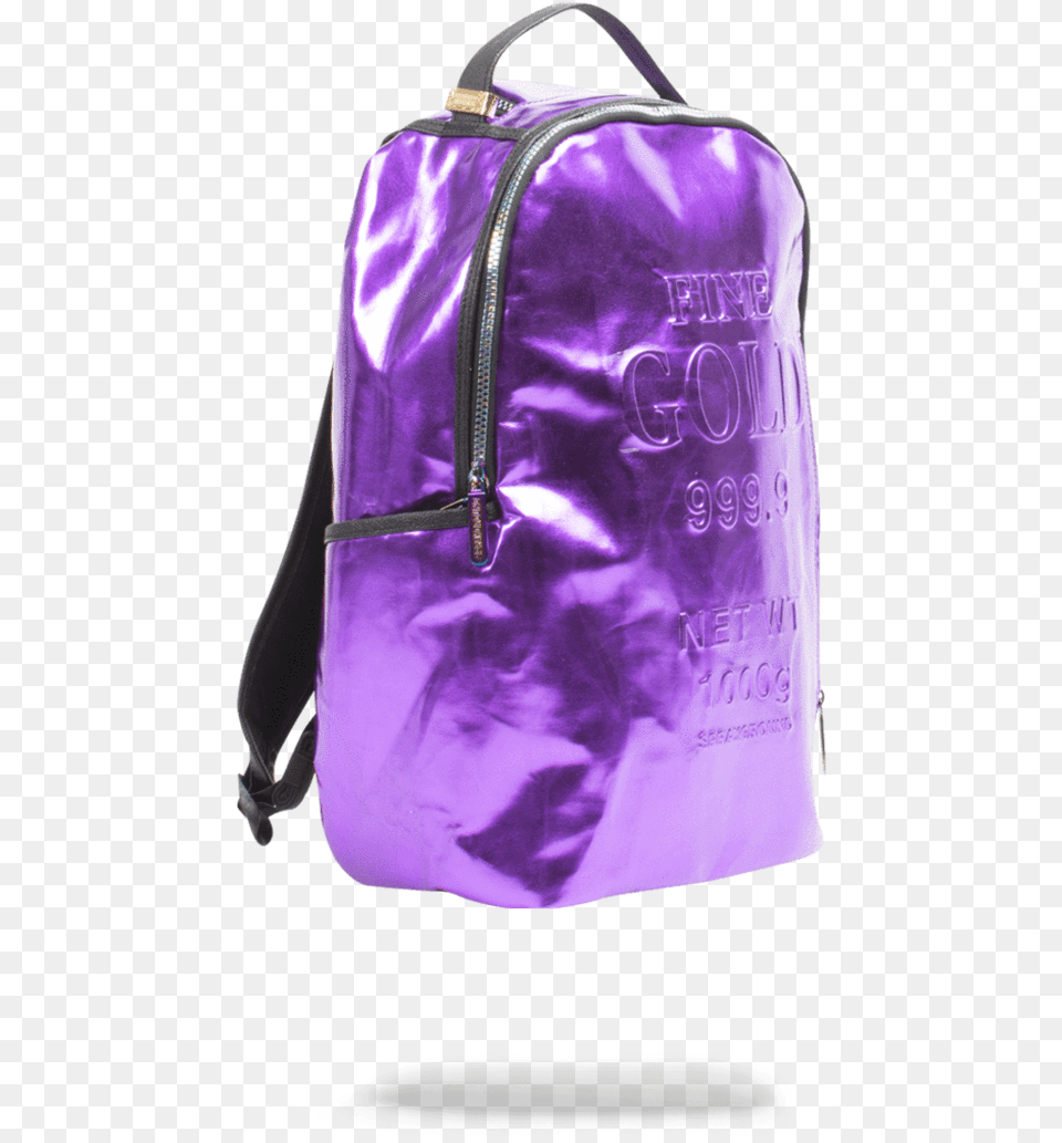 Sprayground Purple Gold, Backpack, Bag Free Png Download