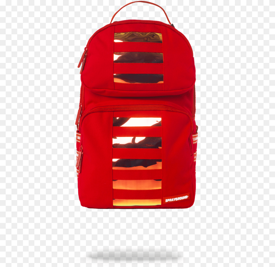 Sprayground Red Hologram Trooper Backpack Sprayground Hologram Trooper Black, Bag, Accessories, Handbag Free Transparent Png