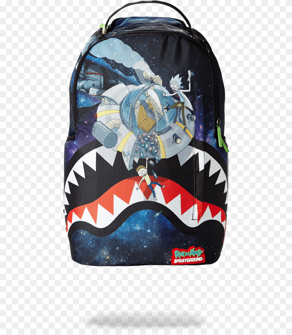 Sprayground Rick Amp Morty Crash Backpack Rick And Morty Sprayground, Bag, Accessories, Handbag, Baby Free Png