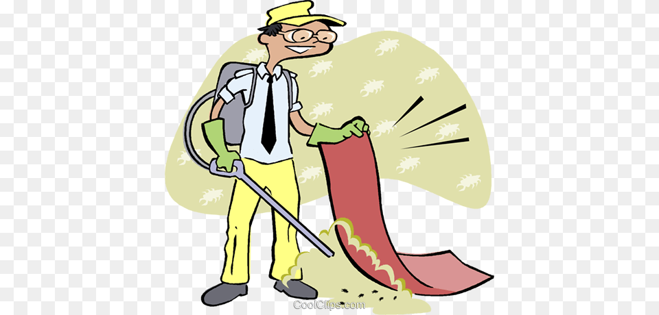 Spraying Pesticide Royalty Vector Clip Art Illustration, Cleaning, Person, Adult, Male Png Image