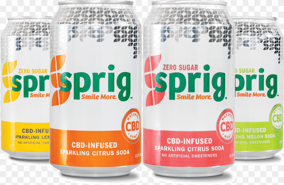 Sprig Cbd Soda Mixed Pack, Can, Tin, Beverage Free Png Download