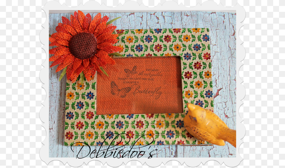 Spring Art On Burlap Embroidery, Greeting Card, Mail, Envelope, Plant Png