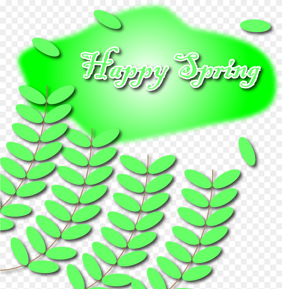 Spring Background With Green Leaves Fern, Vegetation, Plant, Leaf, Herbs Png Image