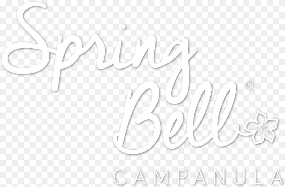 Spring Bell Campanula Logo Calligraphy, Handwriting, Text Png