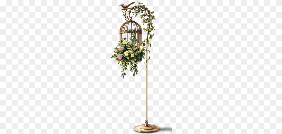 Spring Bird Cage Illustration, Flower, Flower Arrangement, Plant, Rose Free Png