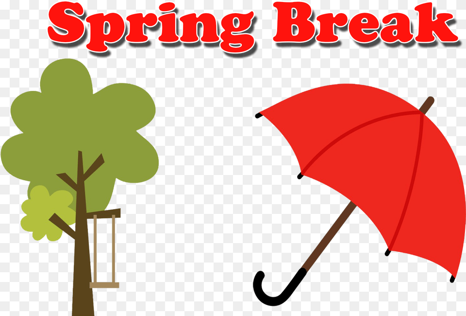 Spring Break Background Cute Tree Clipart, Canopy, Umbrella Png Image