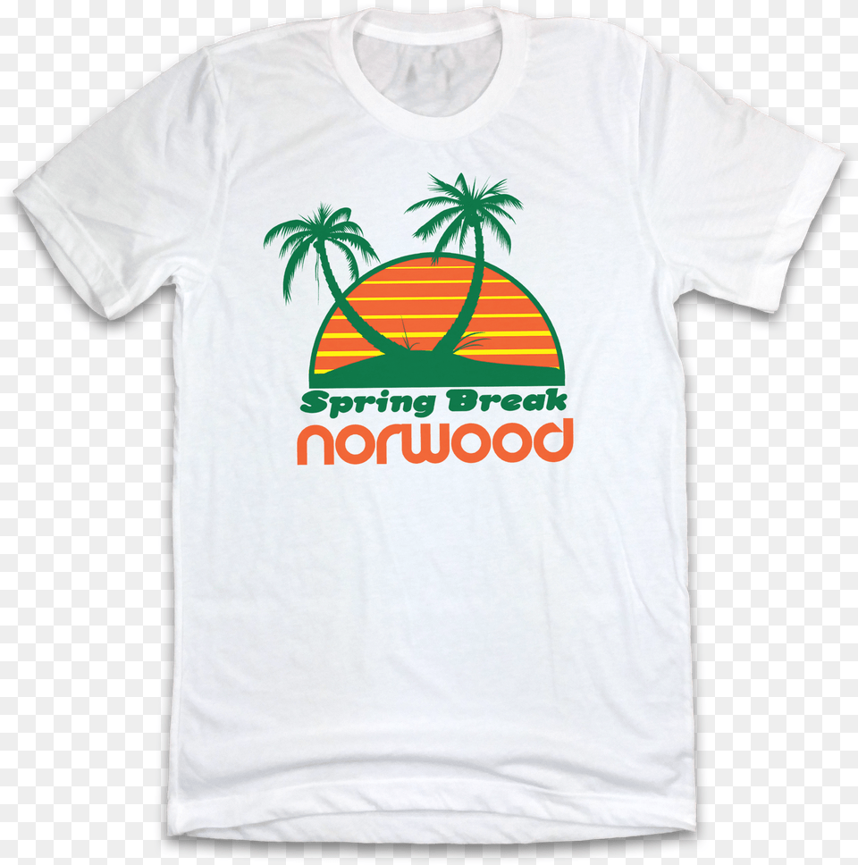 Spring Break Norwood Fc Cincinnati White T Shirt, Clothing, T-shirt, Beachwear, Food Png