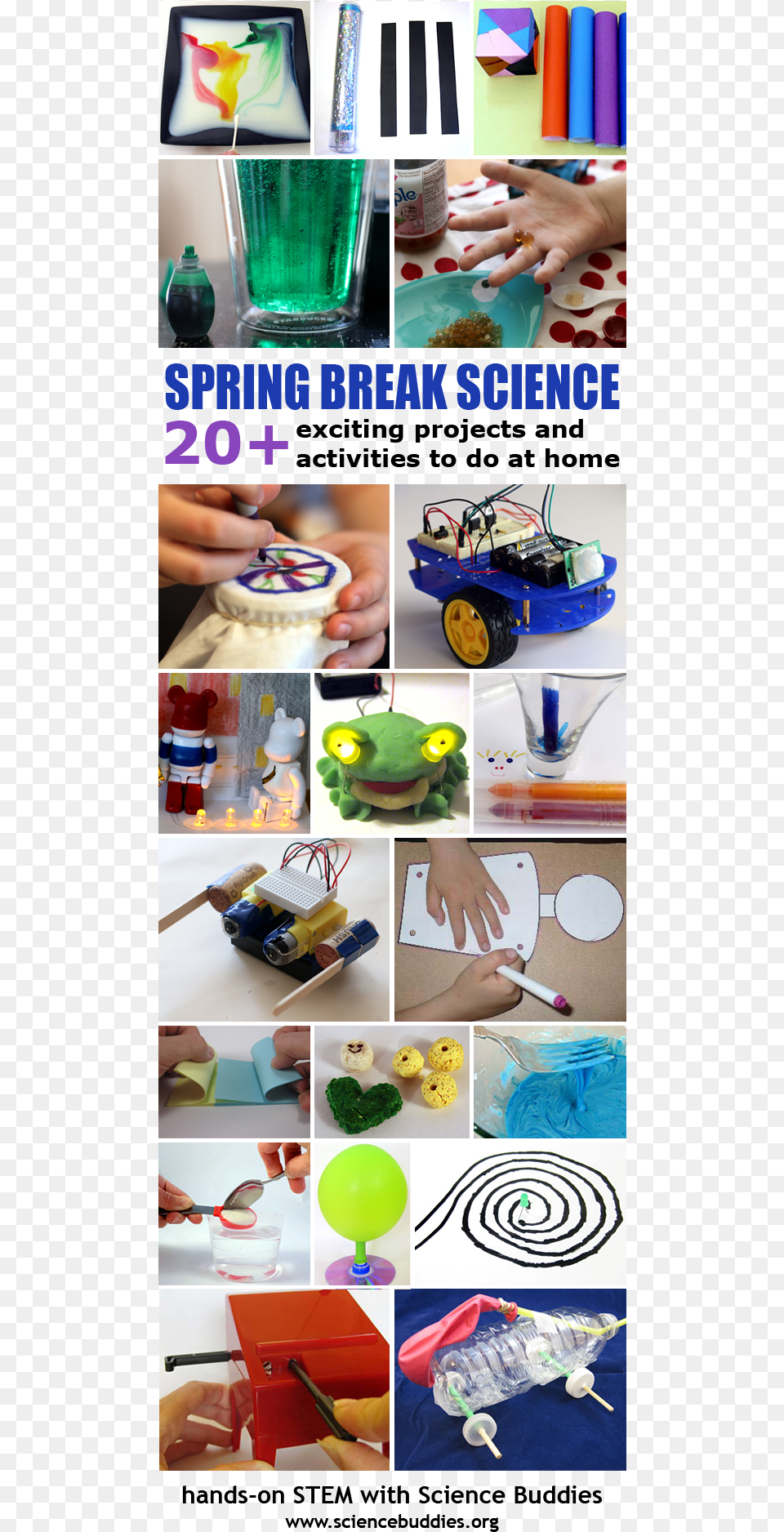 Spring Break Science Collection Of Great Hands On Science Project, Art, Collage, Person, Hand Png