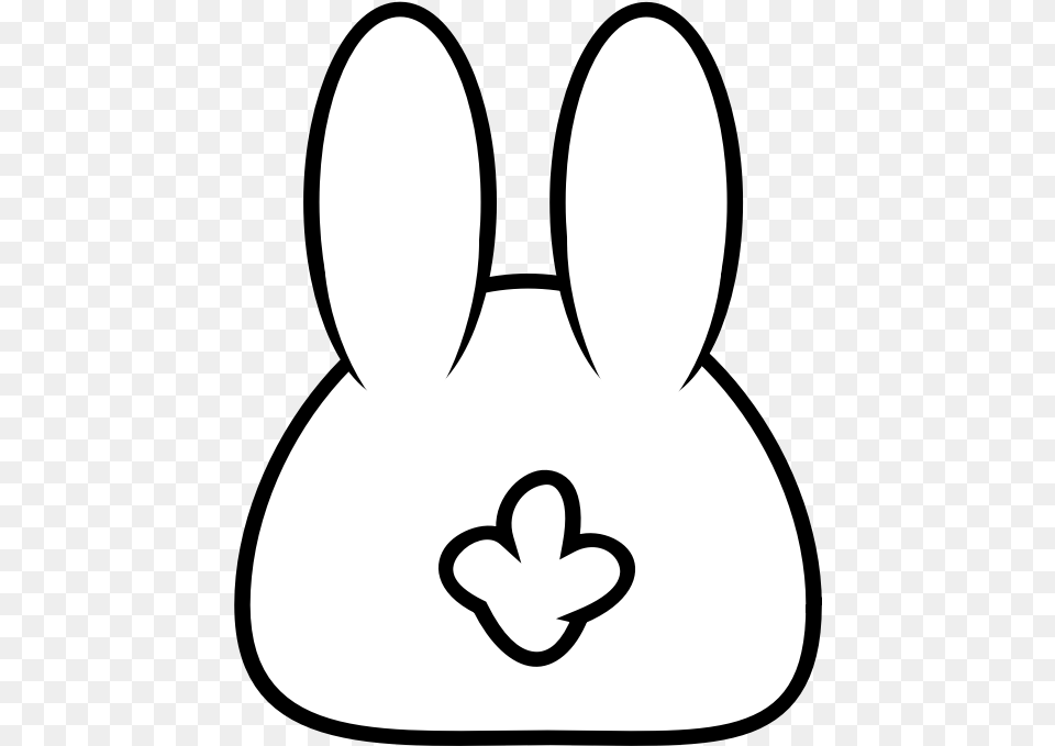 Spring Bunny Bunny Vector Black, Stencil, Animal, Mammal, Rabbit Free Transparent Png