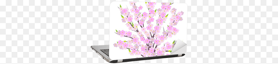 Spring Cherry Tree Blossom Vector Laptop Sticker Blossom, Computer, Electronics, Flower, Pc Free Png