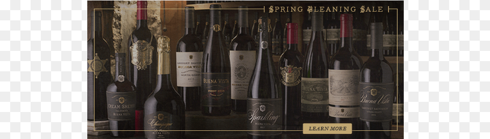 Spring Cleaning Sale Buena Vista Winery Buena Vista Winery, Alcohol, Beverage, Bottle, Liquor Png Image