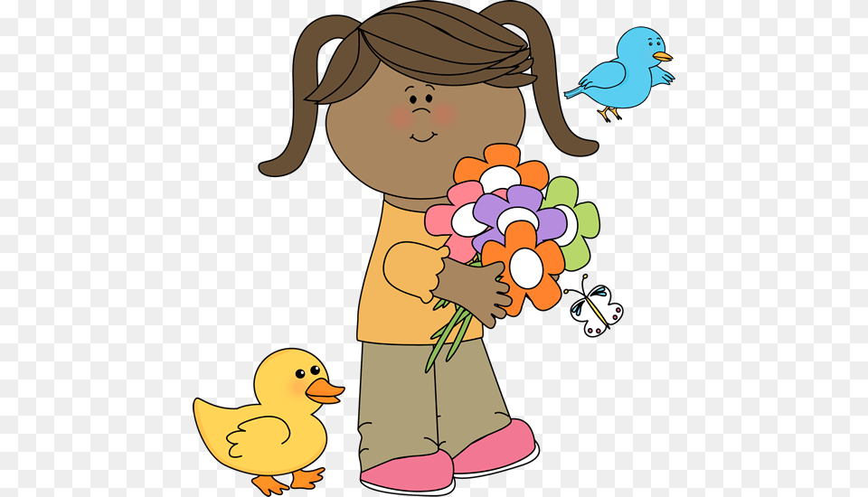 Spring Clip Art, Baby, Person, Animal, Bird Free Png