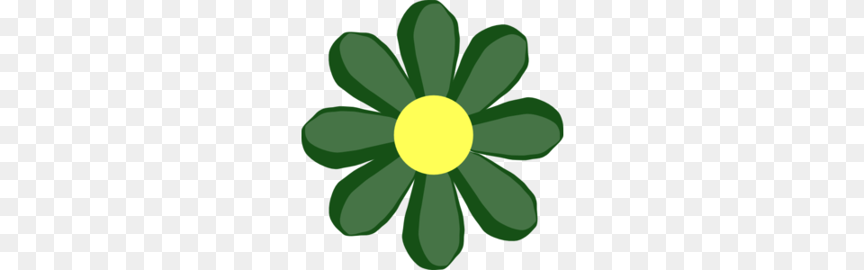 Spring Clip Art Symbol, Anemone, Daisy, Flower, Green Png Image