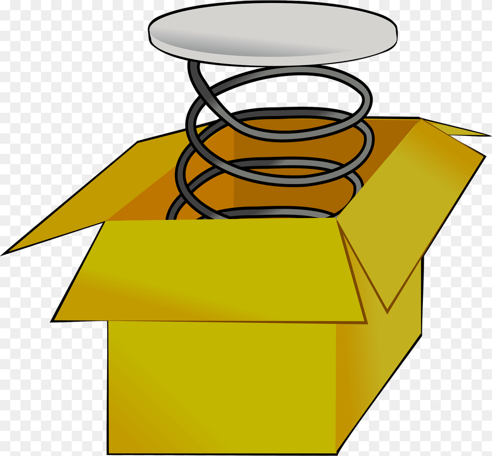 Spring Clipart, Coil, Spiral, Box, Cardboard Free Png