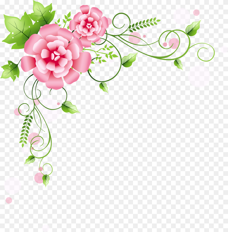Spring Clipart Ornate Capital Floral Border Black And White, Art, Floral Design, Graphics, Pattern Free Png Download