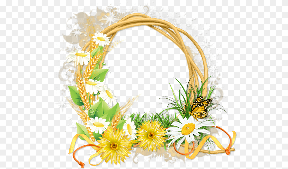 Spring Cluster Frames, Plant, Daisy, Flower, Herbs Free Png