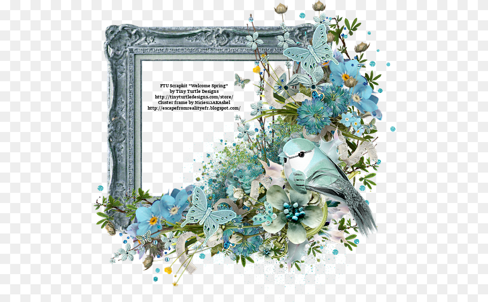 Spring Cluster Frames, Art, Pattern, Floral Design, Graphics Free Png