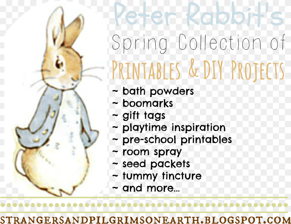 Spring Collection Of Peter Rabbit Posts Printables Printable Peter Rabbit, Animal, Mammal, Antelope, Wildlife Free Transparent Png