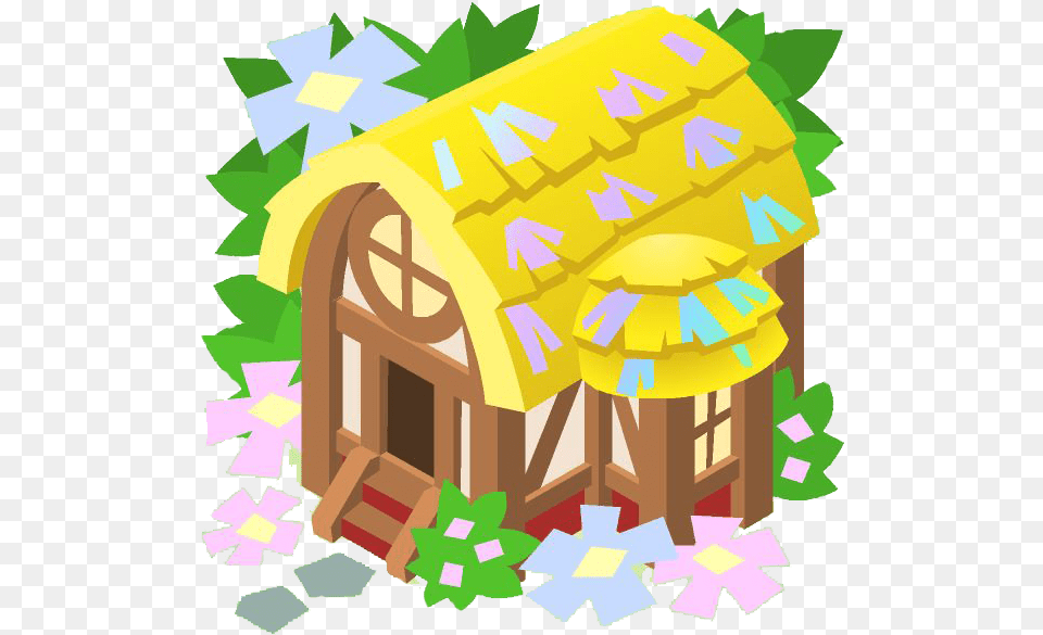 Spring Cottage Artwork Cutout Cottage, Architecture, Building, Countryside, Hut Png