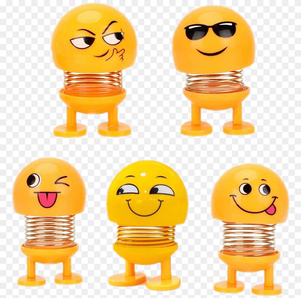 Spring Emoji Car Toy Photo Dancing Smiley For Car, Light, Face, Head, Person Free Png