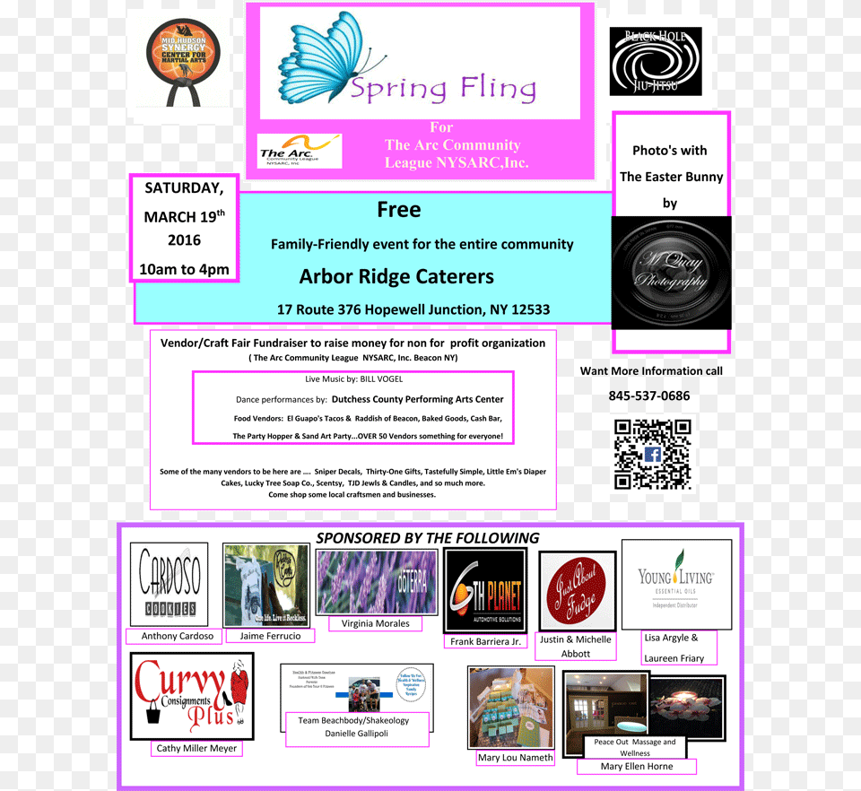 Spring Fling Family Friendly Event For The Entire Sponsor, Advertisement, Poster, Qr Code, Person Free Png