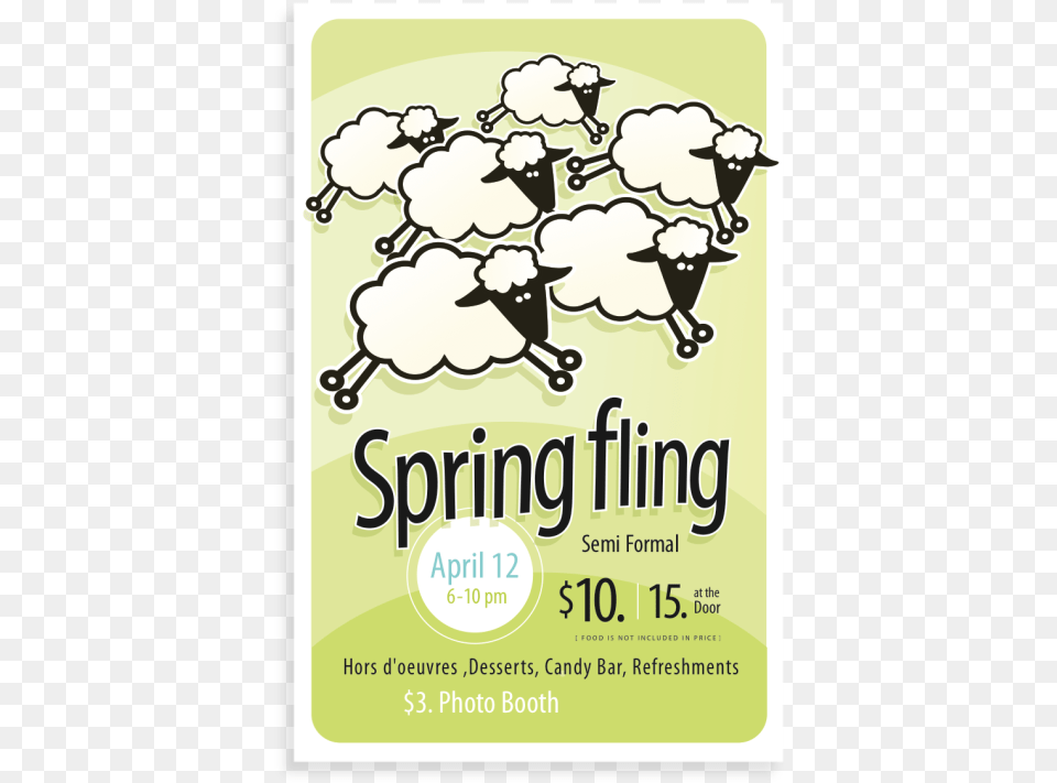 Spring Fling Poster, Advertisement, Cream, Dessert, Food Free Transparent Png