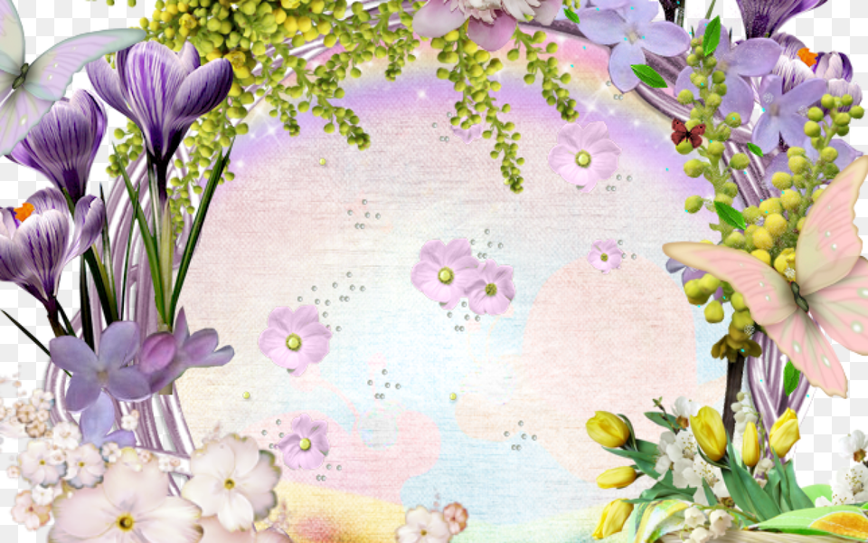 Spring Flower Dividers Snow Crocus, Art, Plant, Pattern, Graphics Free Transparent Png