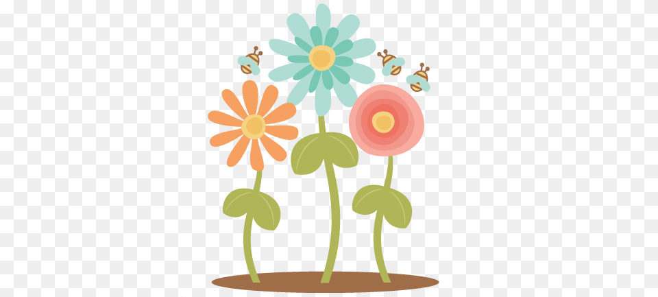 Spring Flowers Clipart 3 Image Cute Spring Flowers Clipart, Plant, Daisy, Flower, Pattern Free Png Download