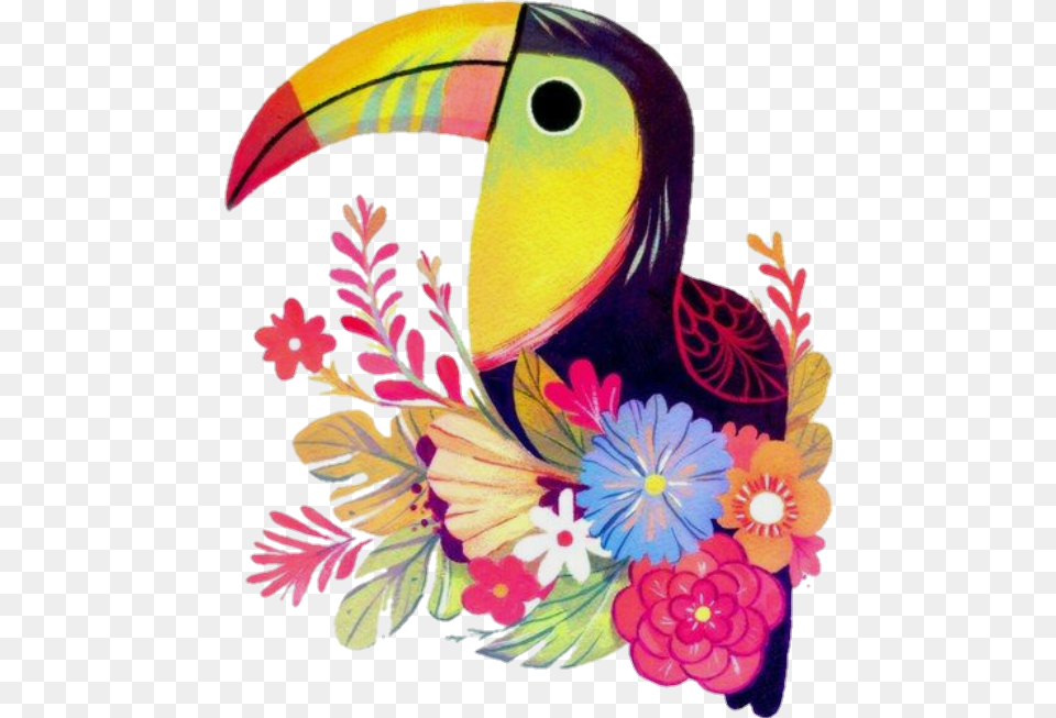 Spring Flowers Tucan Cuadros Decorativos De Tucan, Art, Floral Design, Graphics, Pattern Png Image