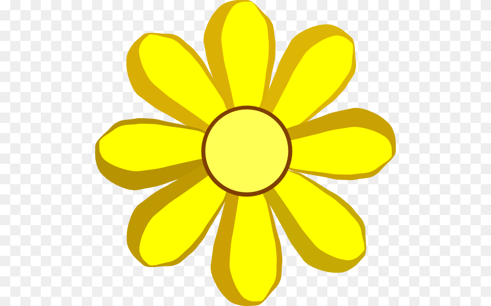 Spring Flowers Yellow Spring Flower Clip Art At Vector Yellow Flower Clipart, Daisy, Petal, Plant Png Image