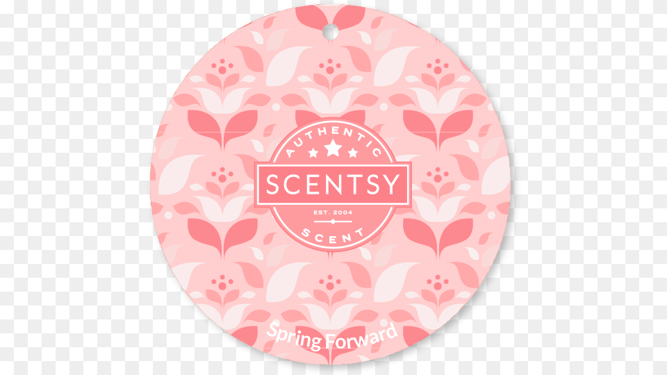 Spring Forward Scentsy Scent Circle Scentsy Scent Pak Lush Gardenia, Badge, Logo, Symbol, Flower Png Image