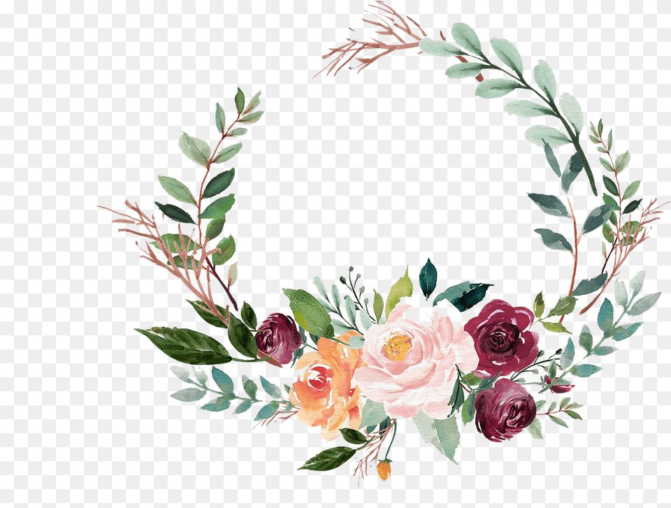 Spring Garland Clipart Flower Wreath, Art, Floral Design, Flower Arrangement, Flower Bouquet Free Png