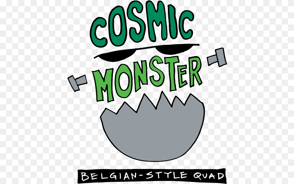 Spring House Cosmic Monster Poster, Text Free Png