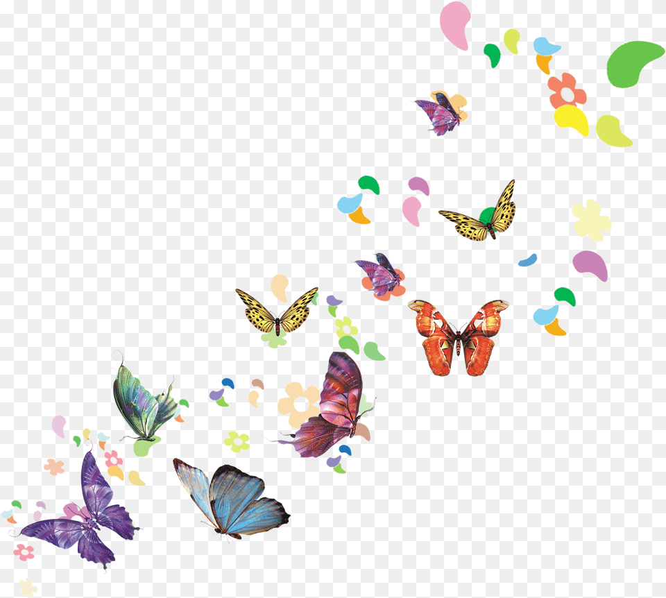 Spring Illustration Spring Butterfly, Art, Animal, Insect, Invertebrate Png