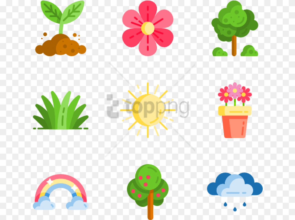 Spring With Background Icon, Cream, Dessert, Food, Ice Cream Png Image