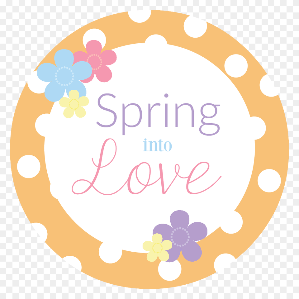 Spring Into Love Bridal Shower Party Fun Squared, Pattern Free Png