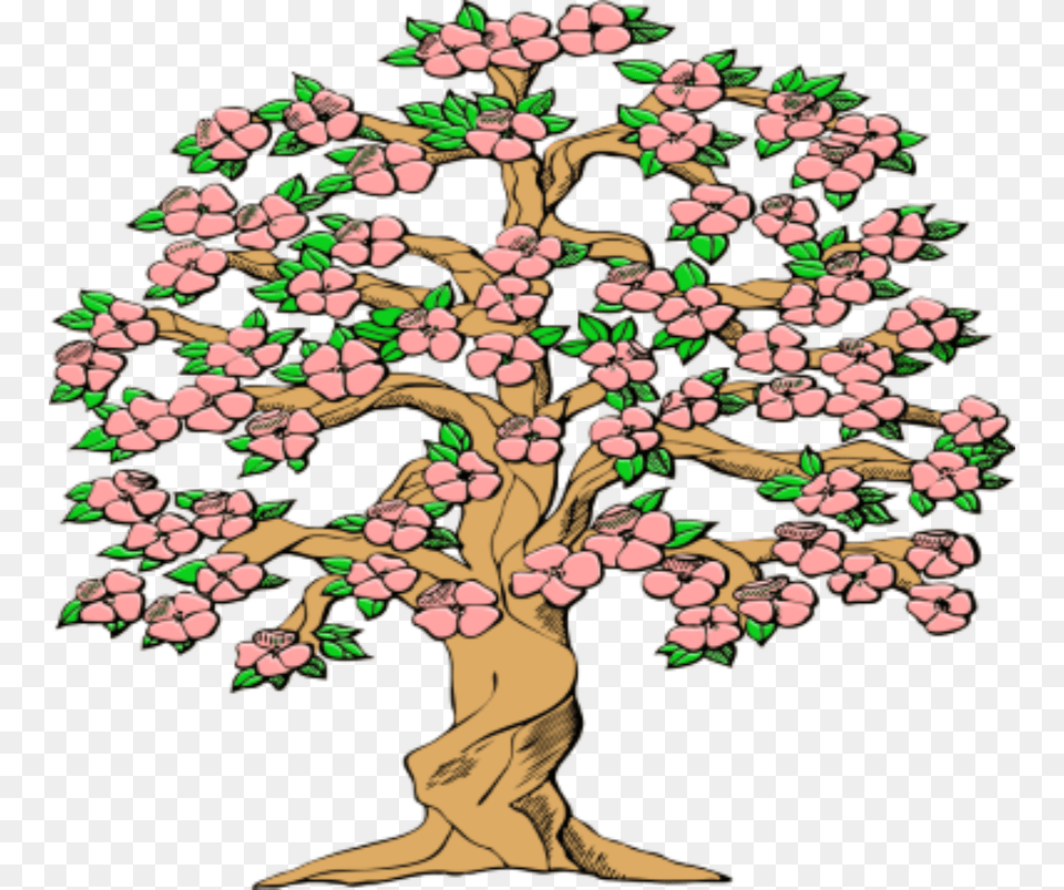Spring Is Just Around The Corner Animated Tree With Flowers, Potted Plant, Plant, Art, Flower Free Png Download