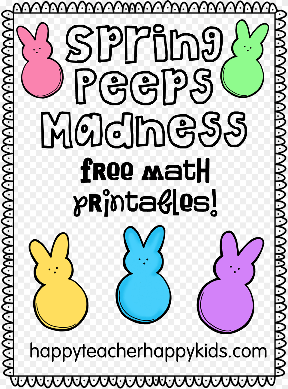Spring Peeps Madness Cover Peeps Math, Animal, Mammal, Rabbit, Kangaroo Png Image