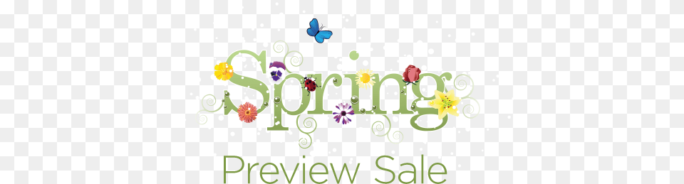 Spring Preview Sale Word Spring With Flowers, Art, Graphics, Floral Design, Pattern Free Png