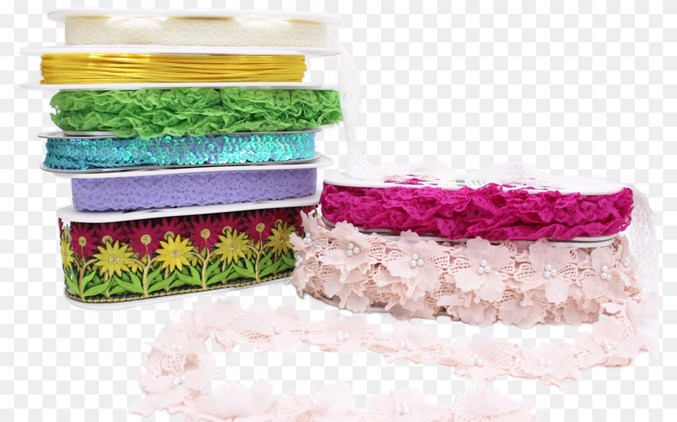 Spring Ribbons Laces Trims Decorative, Cream, Dessert, Food, Icing Png Image