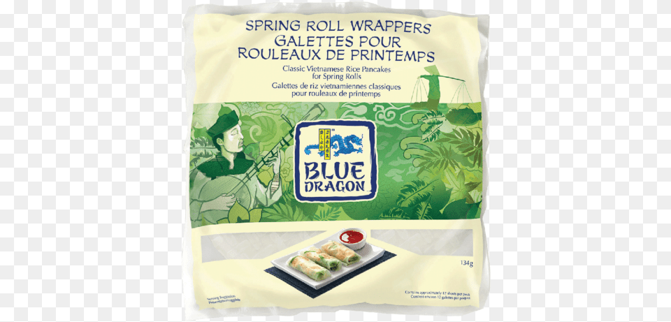 Spring Roll Wrappers Blue Dragon Rice Paper Rolls, Advertisement, Food, Lunch, Meal Free Transparent Png