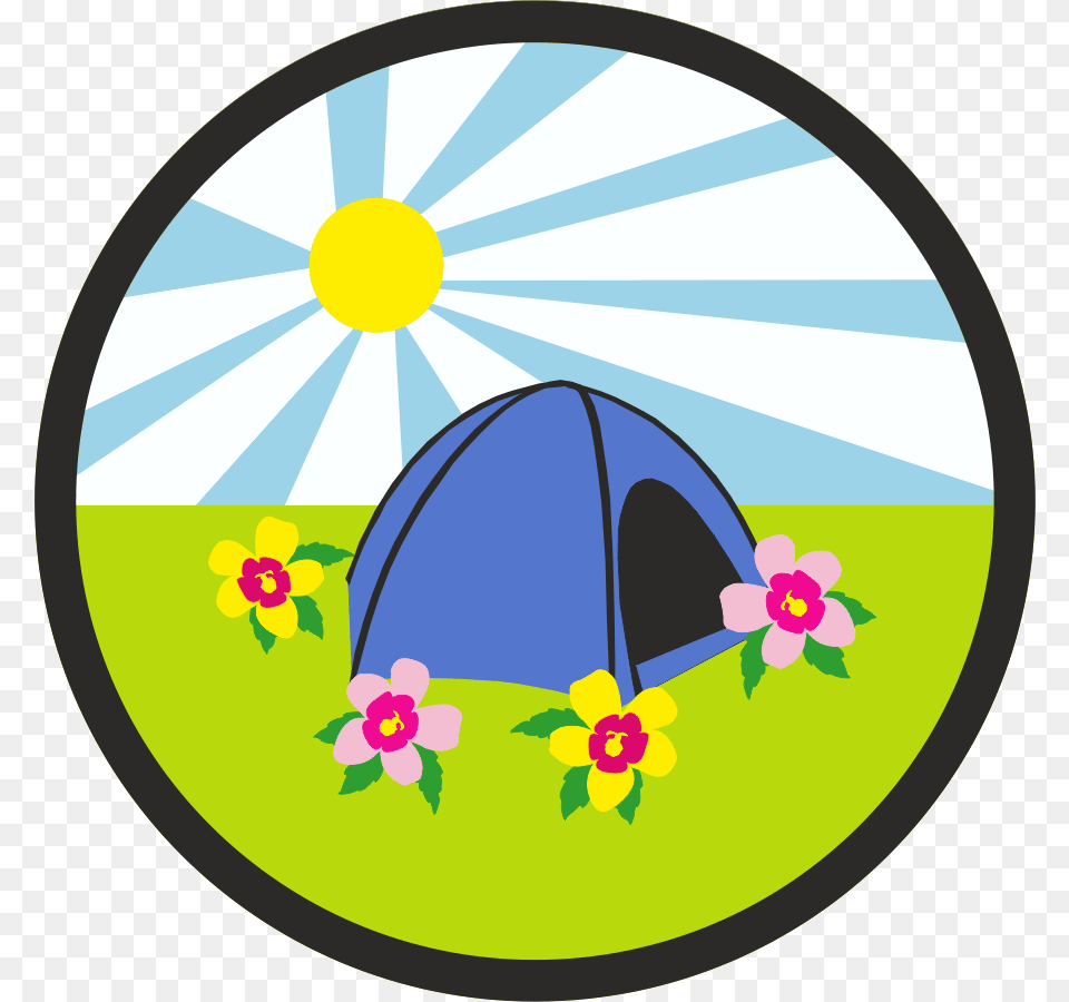 Spring Season Clipart Download Awesome Smiley, Camping, Outdoors, Tent, Disk Free Png
