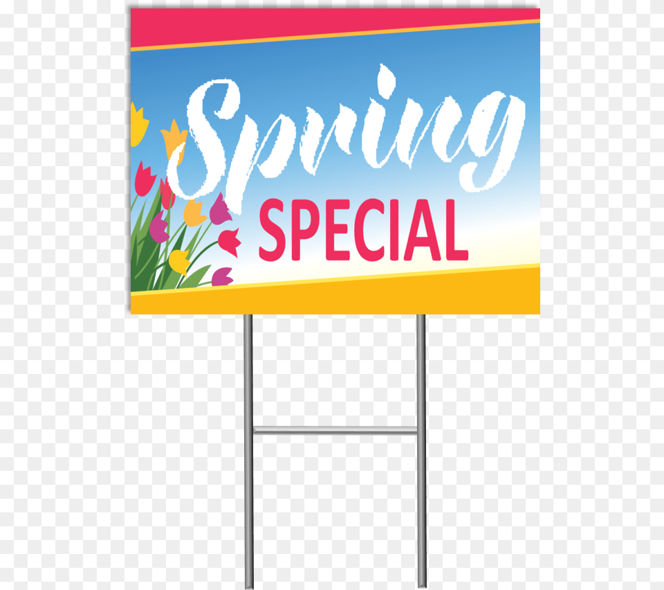 Spring Special Yard Sign Spring Special Sign, Advertisement, Text, Poster Png