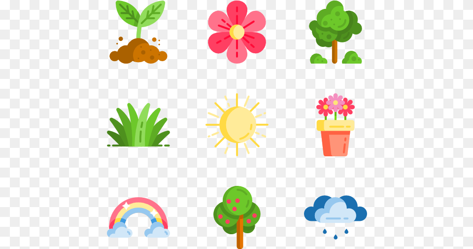 Spring Spring Icons Transparent, Cream, Dessert, Food, Ice Cream Png Image