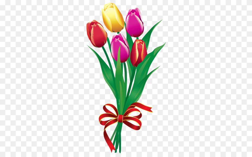 Spring Tulips Bouquet Clipart Picture Solo Figuras Para, Flower, Plant, Tulip, Flower Arrangement Free Png Download