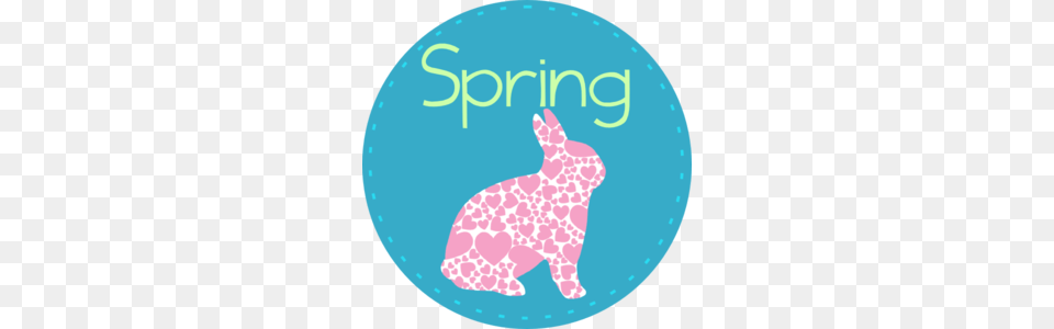 Spring With Bunny Clip Art, Animal, Mammal, Rabbit, Disk Png Image