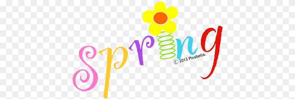 Spring Word Cliparts, Text Free Png Download