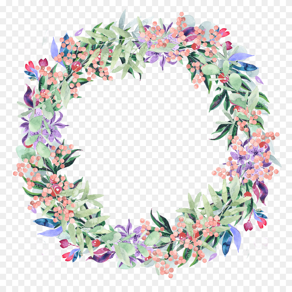 Spring Wreath Clipart, Art, Floral Design, Graphics, Pattern Png Image