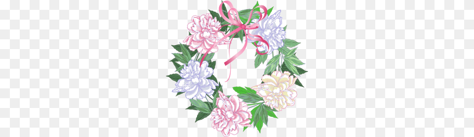 Spring Wreath Clipart Transparent, Art, Dahlia, Floral Design, Flower Png Image