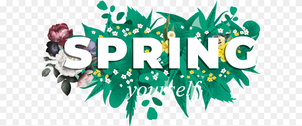 Spring Yourself Illustration, Art, Pattern, Green, Graphics Free Png Download